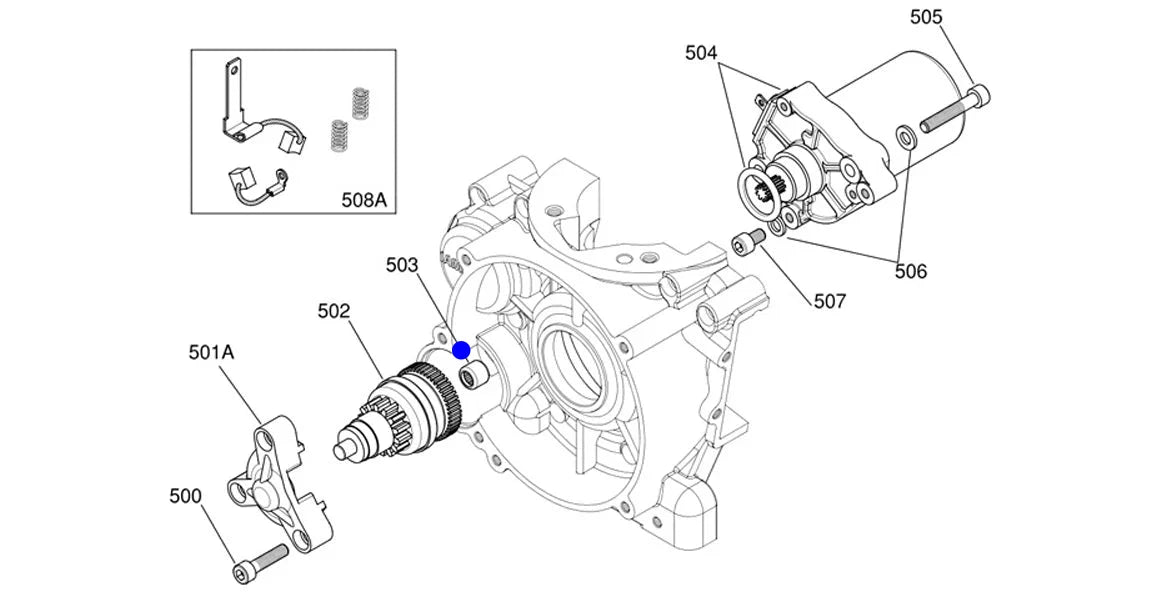 ROLAMENTO MOTOR DE ARRANQUE HK0810 (153 /500/301/ 503 )