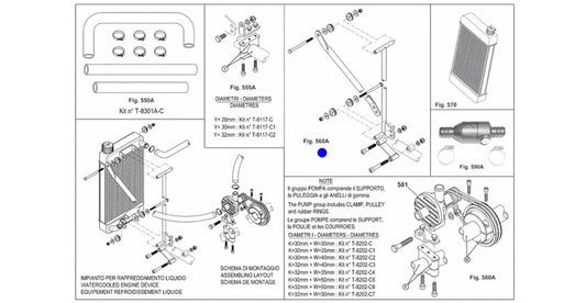 BASES PARA RADIADOR X30 (560A)