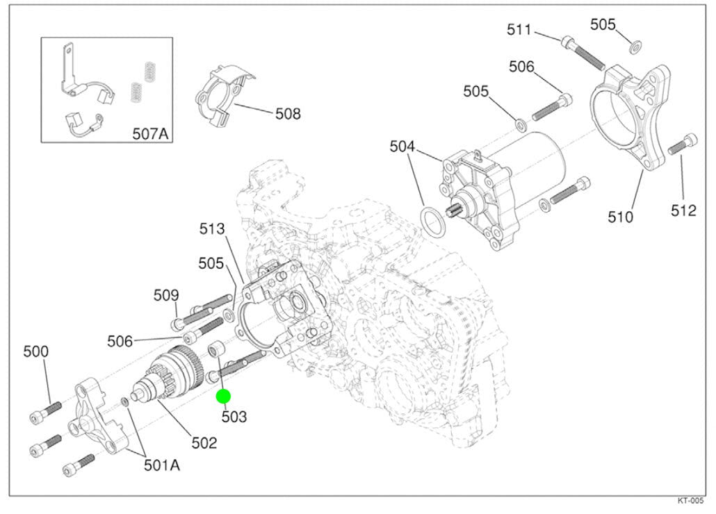 ROLAMENTO MOTOR DE ARRANQUE HK0810 (153 /500/301/ 503 )